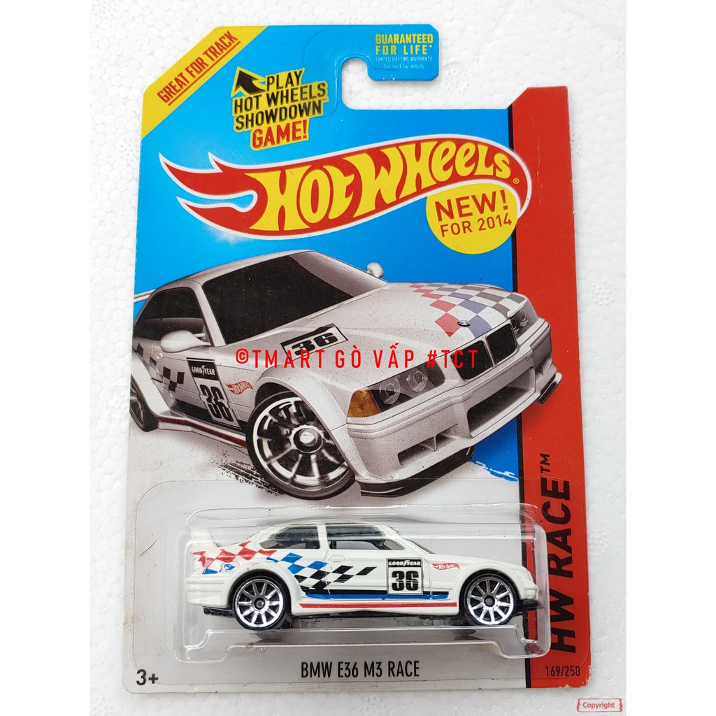 Xe mô hình tỉ lệ 1:64 Hot Wheels BMW E36 M3 Race