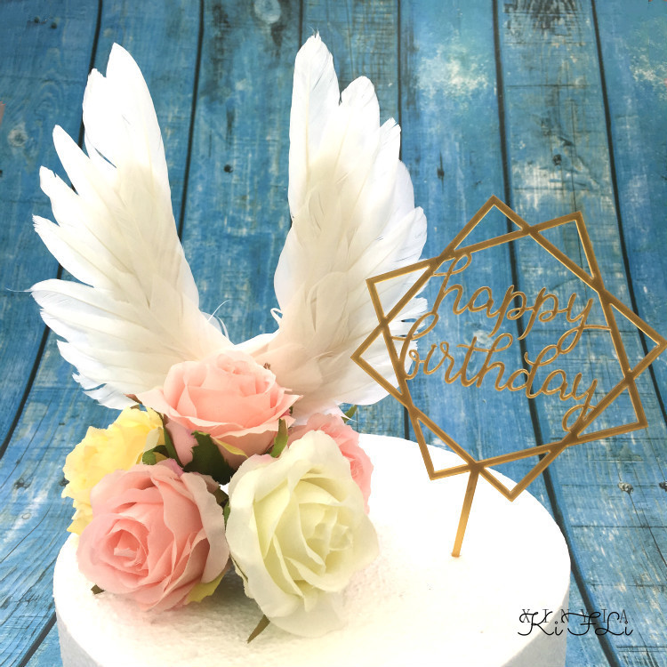 K2 Chữ Happy Birthday Gắn Trang Trí Bánh Kem