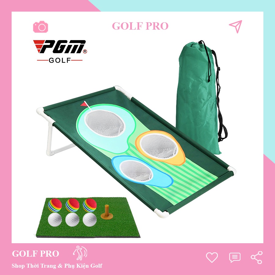 Khung lưới tập golf chip lồng tập trong nhà 5 mục tiêu di động tiện lợi shop GOLF PRO LT005