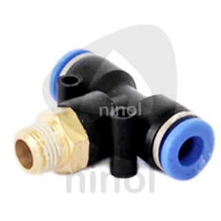 Đầu nối khí nén chữ T ren ngoài PB