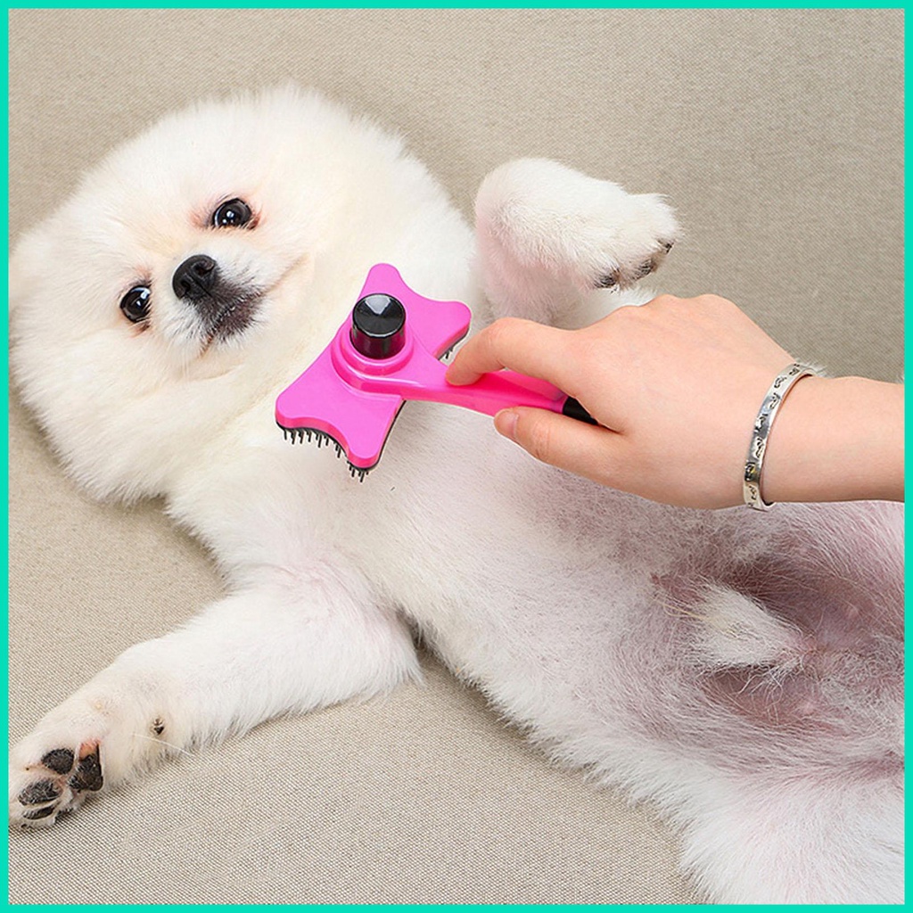 Bàn chải lông cún/ mèo tự làm sạch tiện dụng