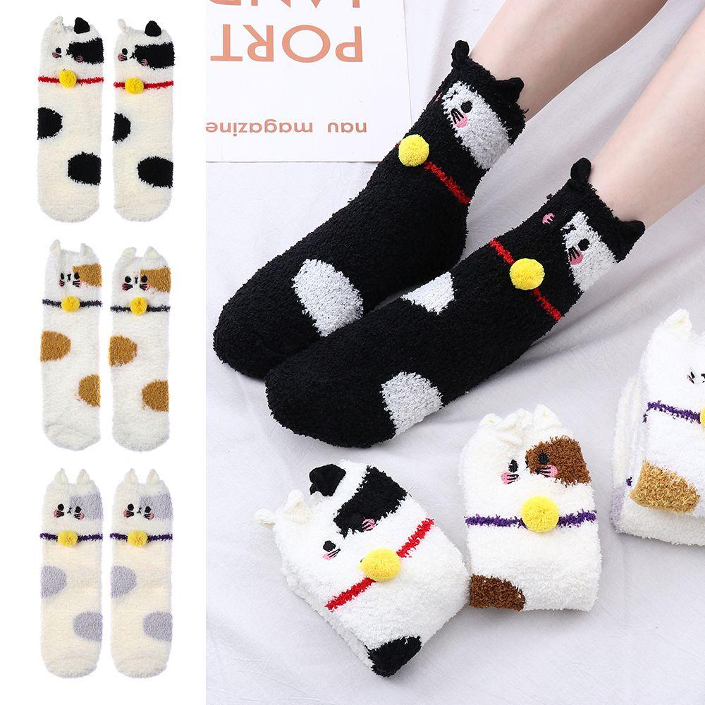 Vớ Nhung San Hô Lông Nhung Mềm Mại Dày Dặn Ấm Áp