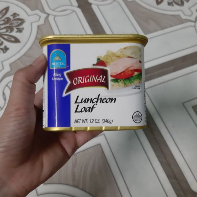 Thịt Heo hộp nguyên vị Lunchoen Loaf 340gram