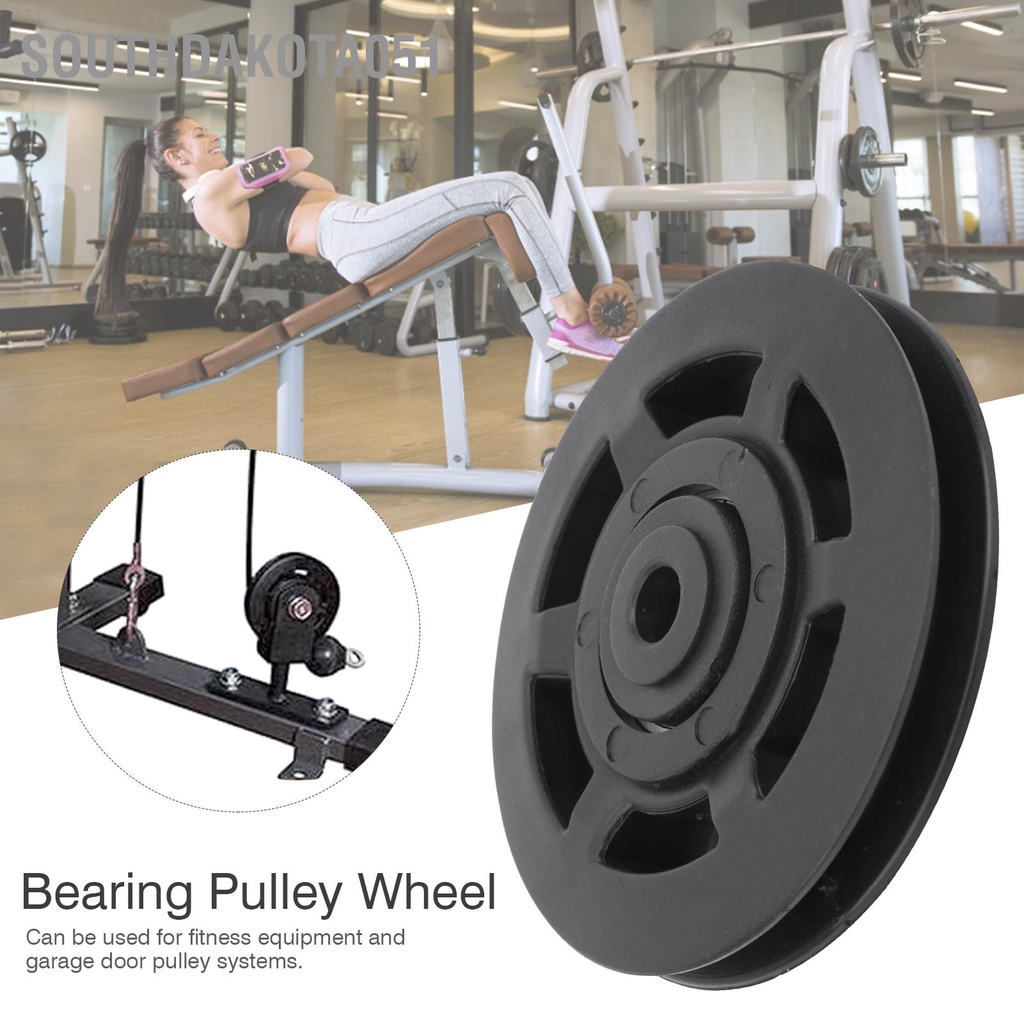 [Hàng Sẵn] Bộ 10 95MM Bánh Xe Ròng Rọc Tập Thể Dục Màu Đen Thông Dụng Cho Dụng Cụ Tập Gym【Southdakota051】