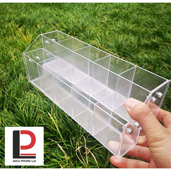 Kệ mica trưng bày bút/ viết/ mỹ phẩm nhiều tầng