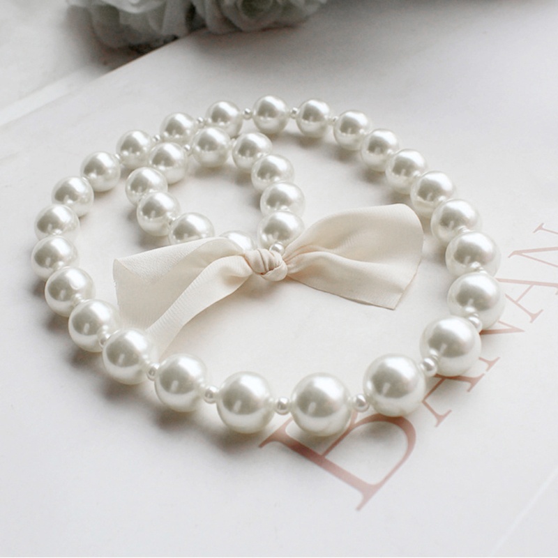 1 bộ trang sức công chúa đính ngọc trai nhân tạo cho bé gái