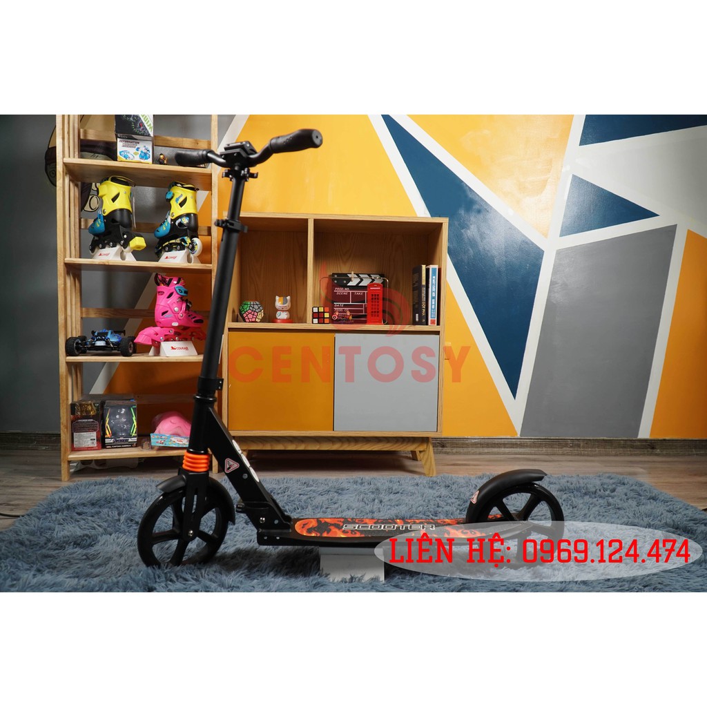 [ SALE SỐC] Xe Trượt Scooter Người Lớn Centosy Y5 - Đen