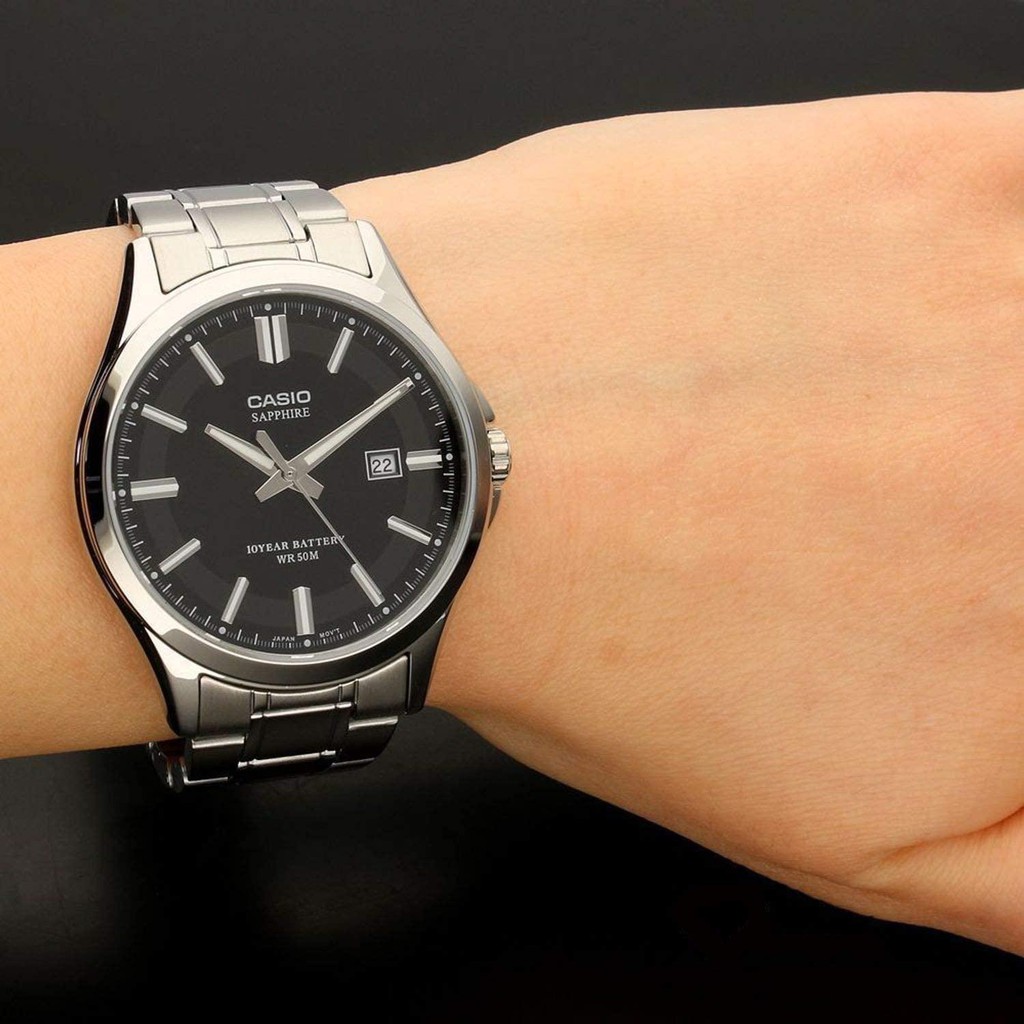Đồng Hồ Casio Nam Dây Kim Loại MTS-100D-1AVDF Chính Hãng