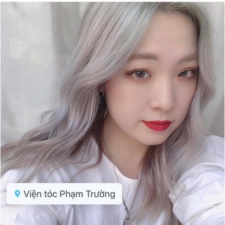 Thuốc nhuộm tóc màu Trắng sữa + tặng kèm trợ nhuộm