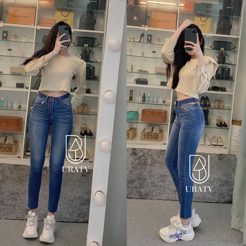 [FREESHIP - ẢNH THẬT] Quần skinny jean LƯNG RỜI URATV