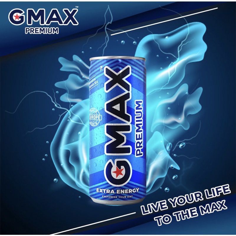 [Mua 5 tặng 1]Nước tăng lực Gmax nhập khẩu Ba Lan 250ml