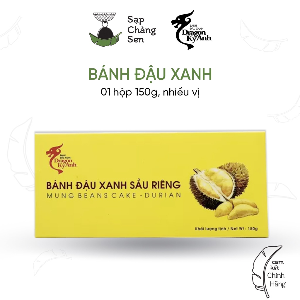 Bánh đậu xanh  | nguyên vị, trà xanh, sầu riêng, than tre