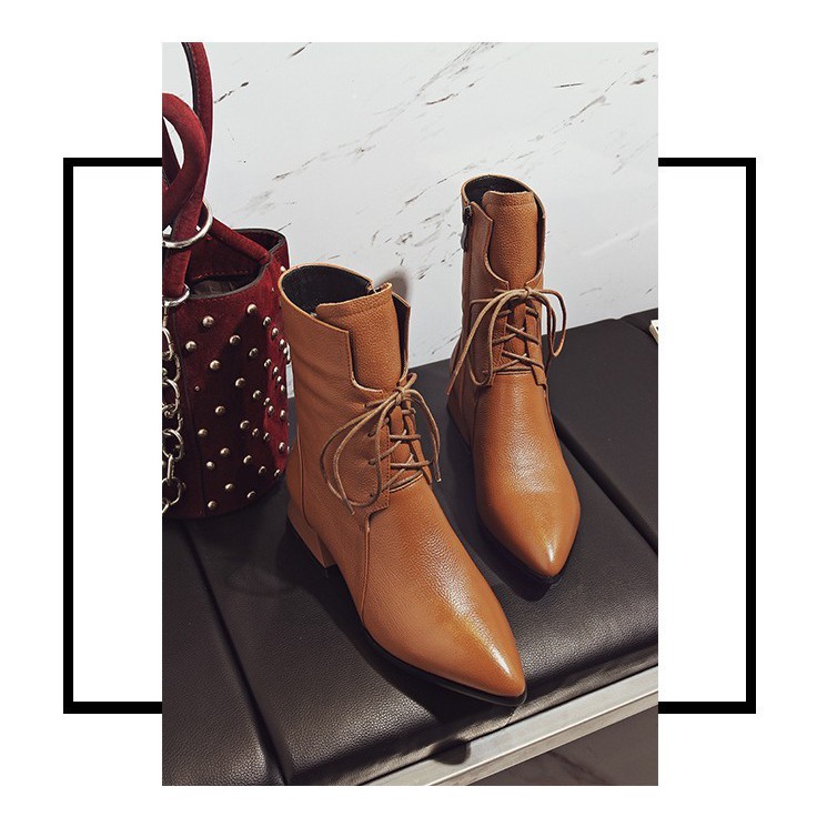 Boots  da nữ cá tính phong cách Hàn Quốc Bo18007