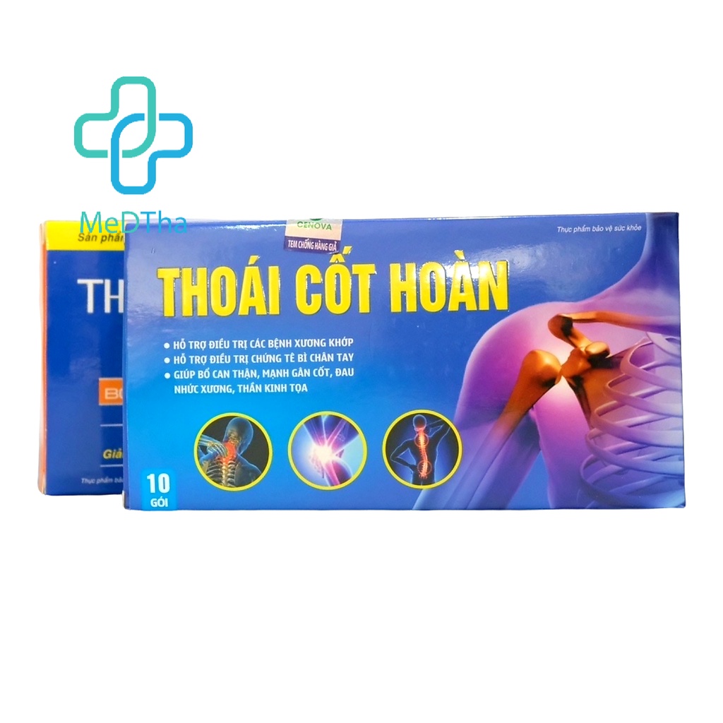 Thoái Cốt Hoàn - Bổ Khớp, Mạnh Gân Cốt, Đau Vai Gáy, Đau Lưng, Mỏi Gối, Tê Chân Tay  (Hộp 10 Gói) [Chính Hãng]