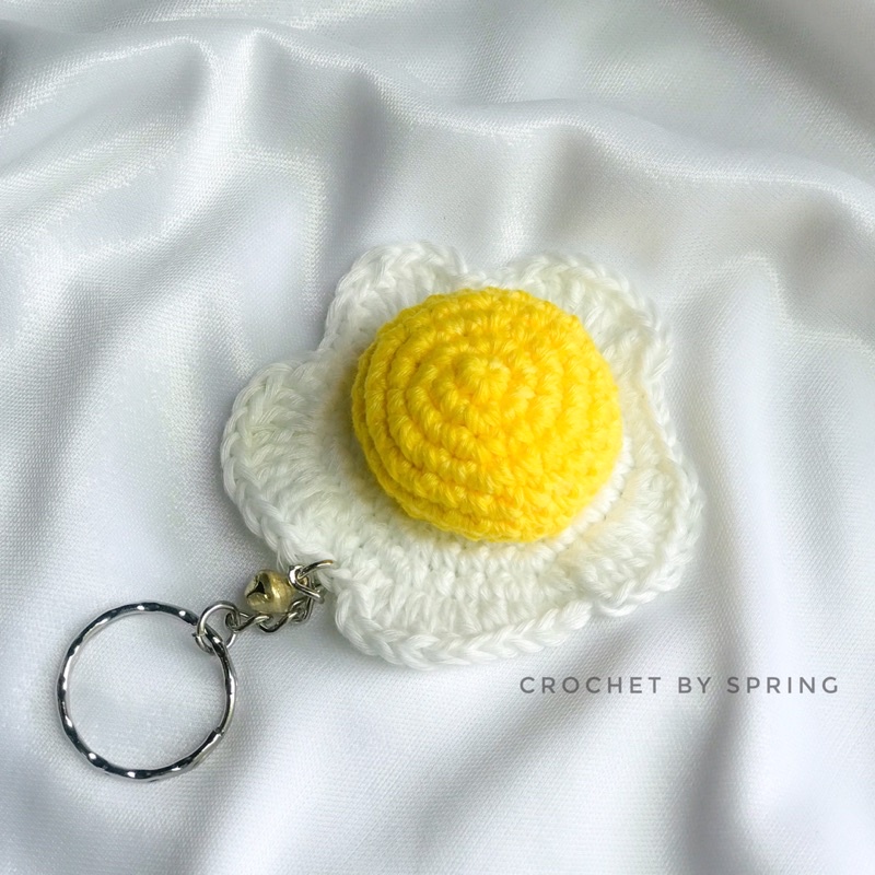 MÓC KHOÁ LEN TRỨNG CHIÊN l crochetbyspring