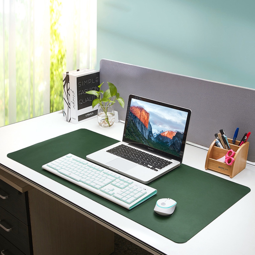 Bàn di chuột, miếng lót chuột khổ lớn kiêm deskpad thảm trải bàn làm việc chống nước hai mặt