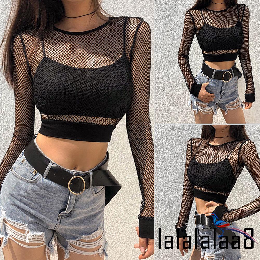 Áo lưới xuyên thấu tay dài quyến rũ | BigBuy360 - bigbuy360.vn