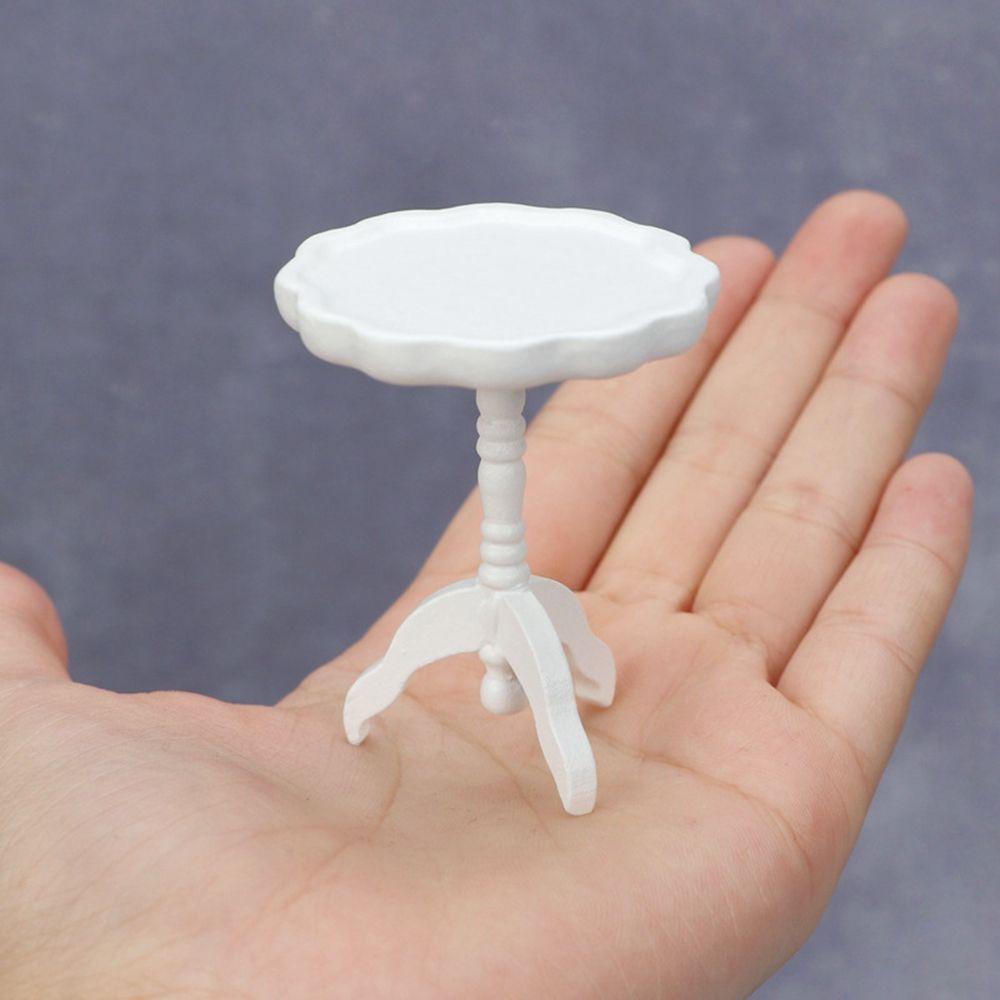 Bàn Cà Phê Mini 4.5 * 4.5 * 5.5cm DIY Trang Trí Nhà Búp Bê 1: 12