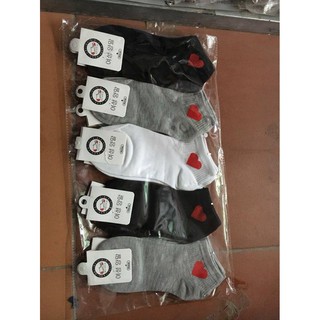 Set 10 đôi tất tim cổ ngắn
