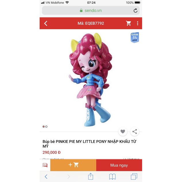 Búp bê MY LITTLE PONY EQUESTRIA GIRLS