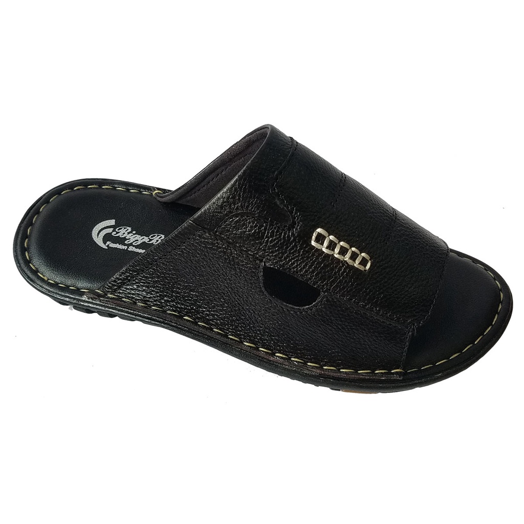 Dép Nam Quai Ngang Da Bò Thật BIGBEN Cao Cấp DN339