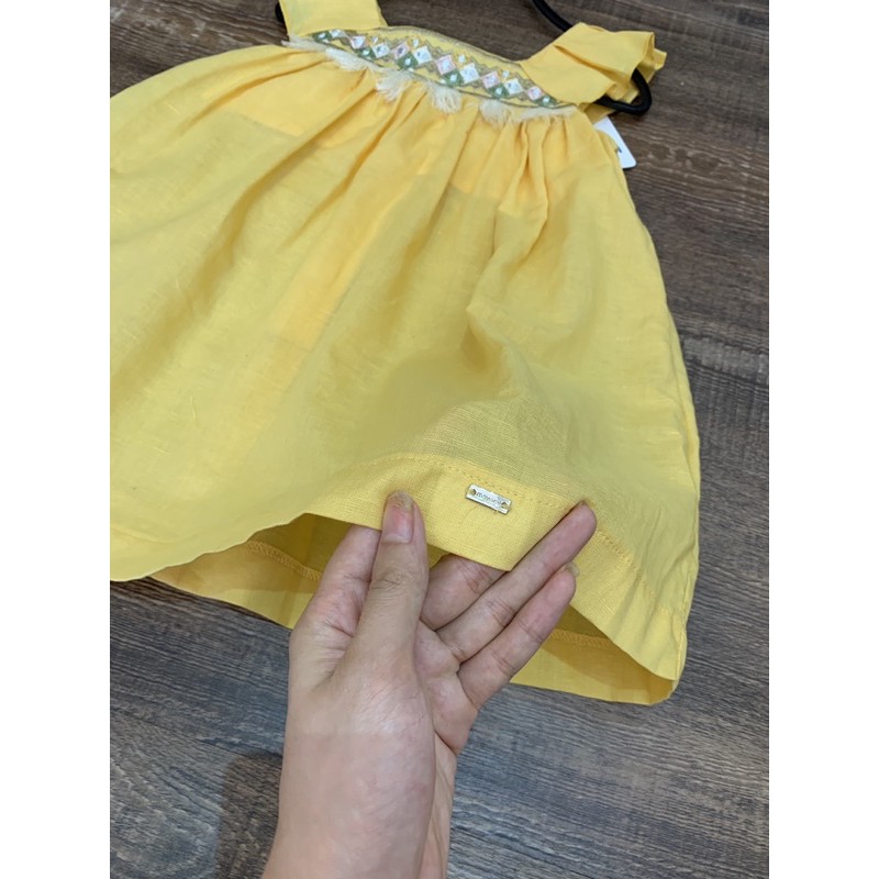 Váy Đầm bé gái Vàng Cổ Diêm Dúa xuất xịn