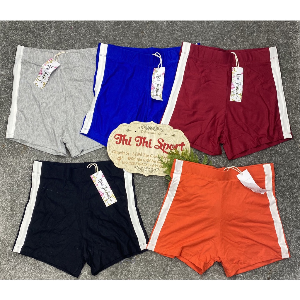 QUẦN NGẮN LƯNG CAO 1 SỌC TÔN DÁNG