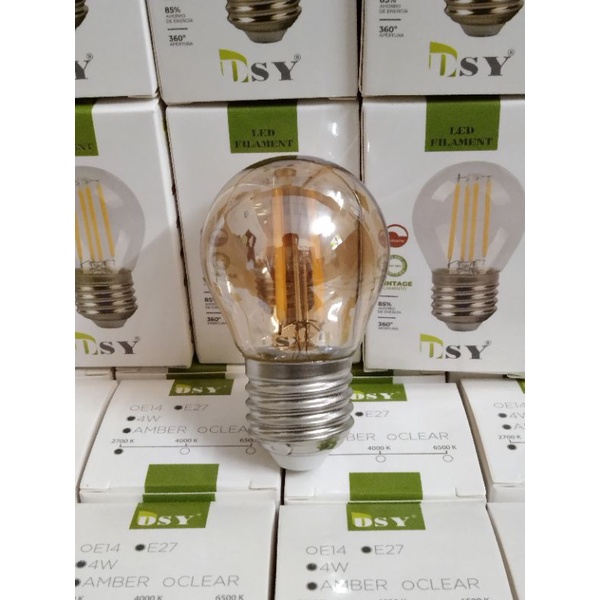 Bóng đèn led Edison G45 4W E27 sáng vàng