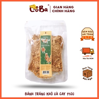 [Sale] Bánh Tráng Nướng Khô Gà Cô Ba - Đặc sản Đà Lạt 140 g đồ ăn vặt, mồi nhắm, mồi nhậu ngon, giá rẻ cho dân văn phòng