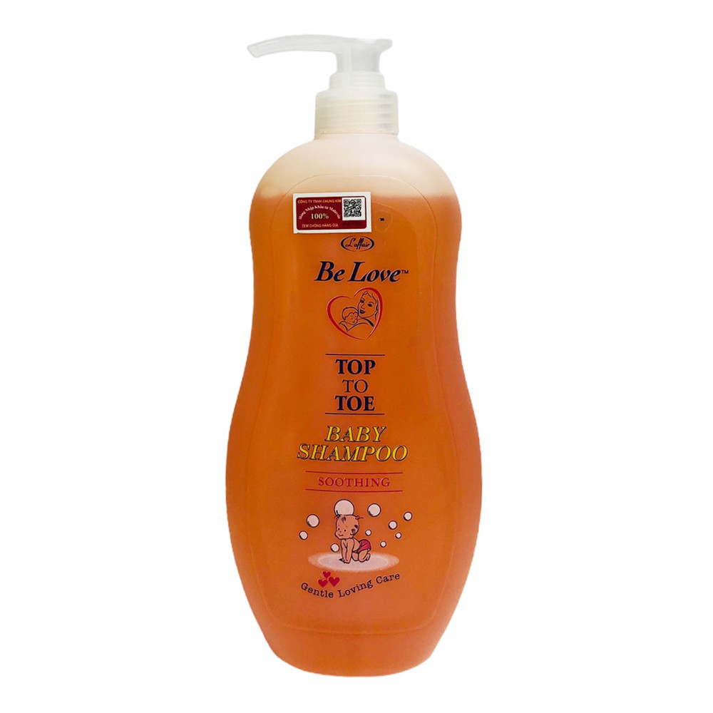 Sữa tắm gội toàn thân cho bé Be Love Soothing L'AFFAIR Malaysia 850ml - chai màu cam - Baby shampoo