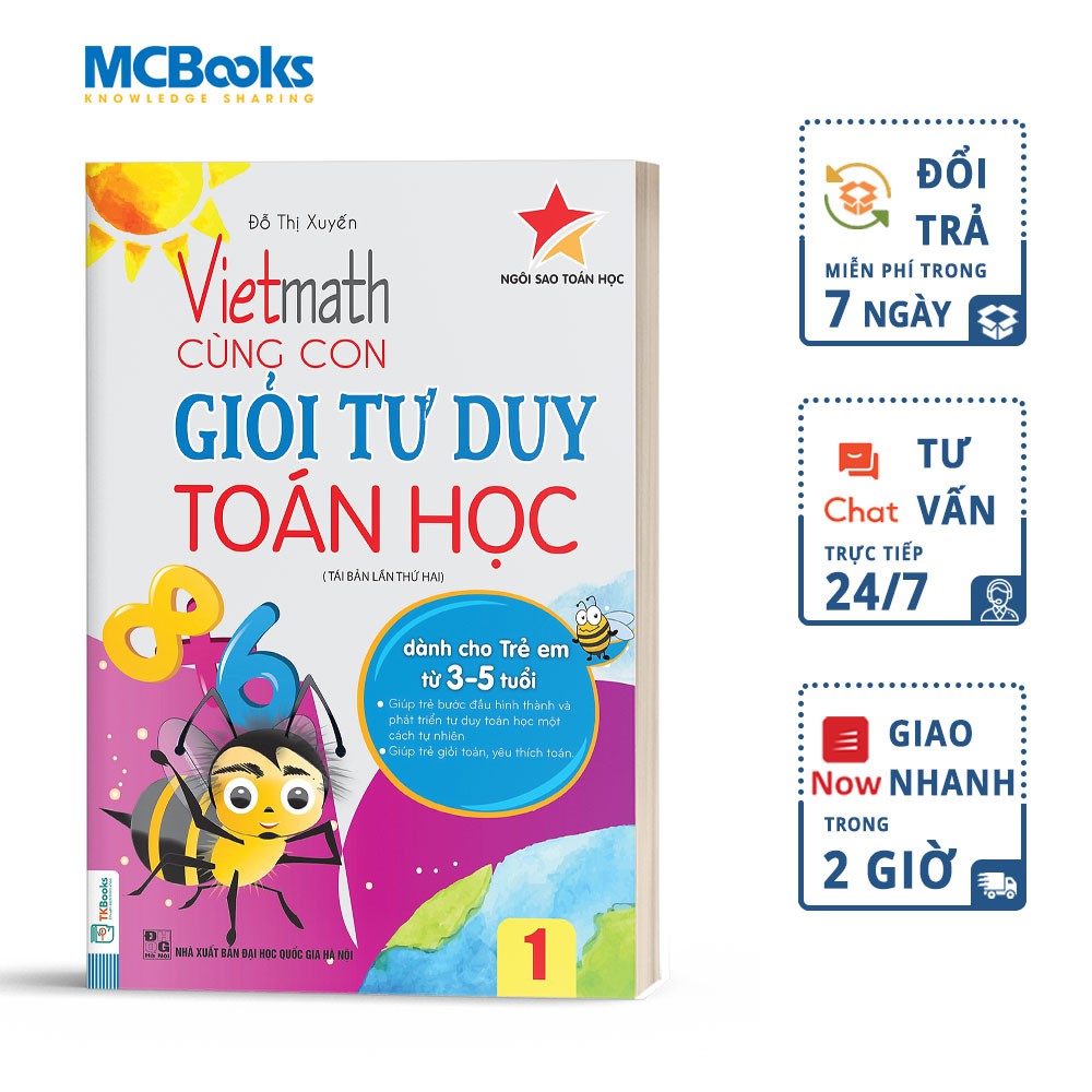 Sách Vietmath Cùng Con Giỏi Tư Duy Toán Học Tập 1