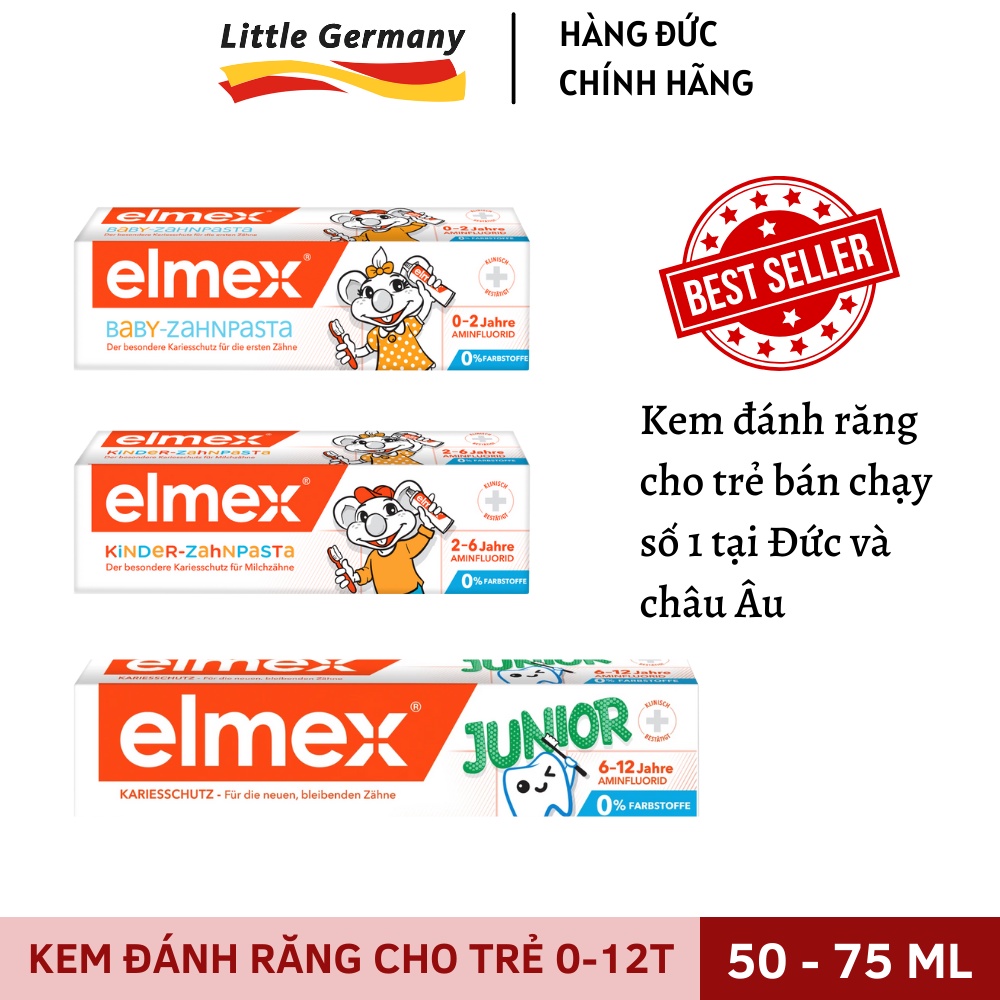 Kem đánh răng trẻ em nuốt được  - Kem đánh răng cho bé tập đánh răng - Hàng Đức nội địa