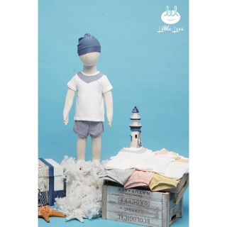 Bộ Little love yếm cổ