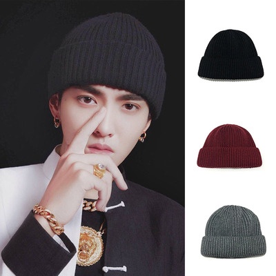 Mũ beanie THE CAPAL len kiểu ngắn màu trơn phong cách Hàn Quốc thời trang nhiều màu sắc tùy chọn