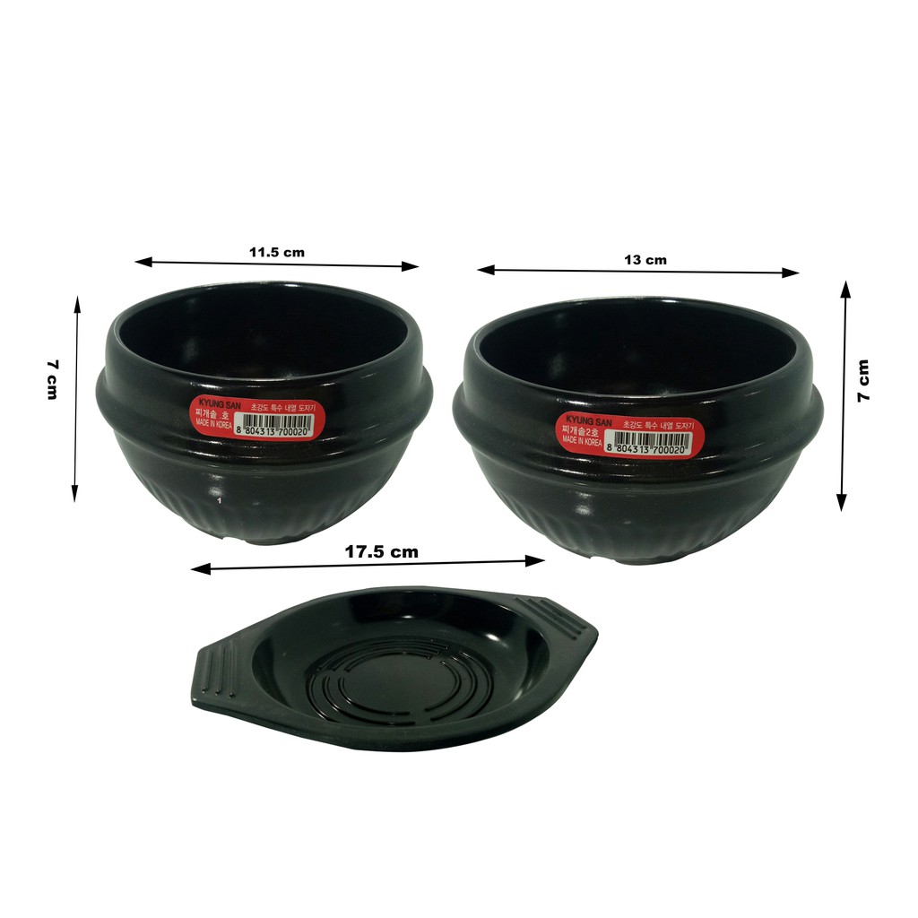 Thố Cơm Trộn Hàn Quốc kèm Thêm Đế Melamine