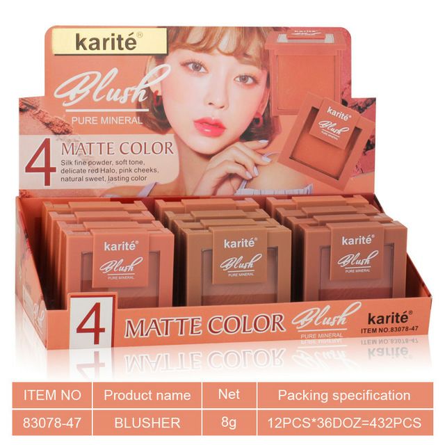 ( FREESHIP ĐƠN 50K ) PHẤN MÁ HỒNG ĐƠN TONE CAM KARITÉ HÃNG KISSBEAUTY | BigBuy360 - bigbuy360.vn