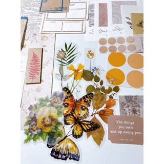 Set 50 giấy và sticker trang trí Bullet Journal