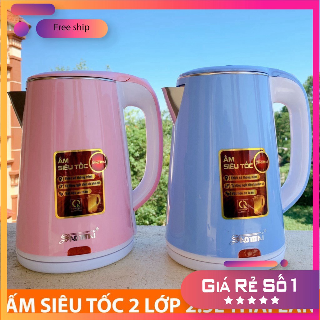 Ấm Siêu Tốc JipLai Thái Lan 2.5L Cao Cấp