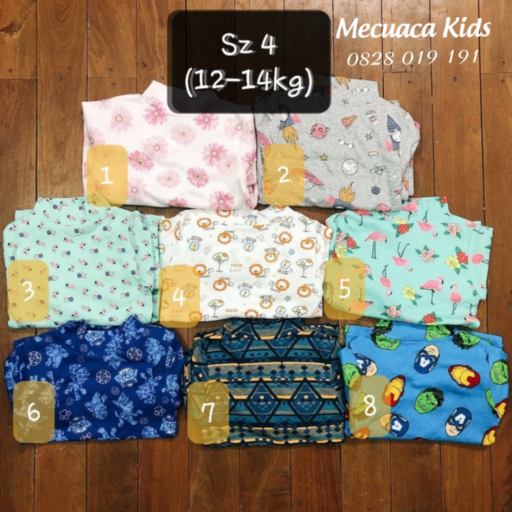 [8-25kg] Bộ mặc nhà thu đông, bộ cotton cổ 3 cm cho bé/bé trai/bé gái