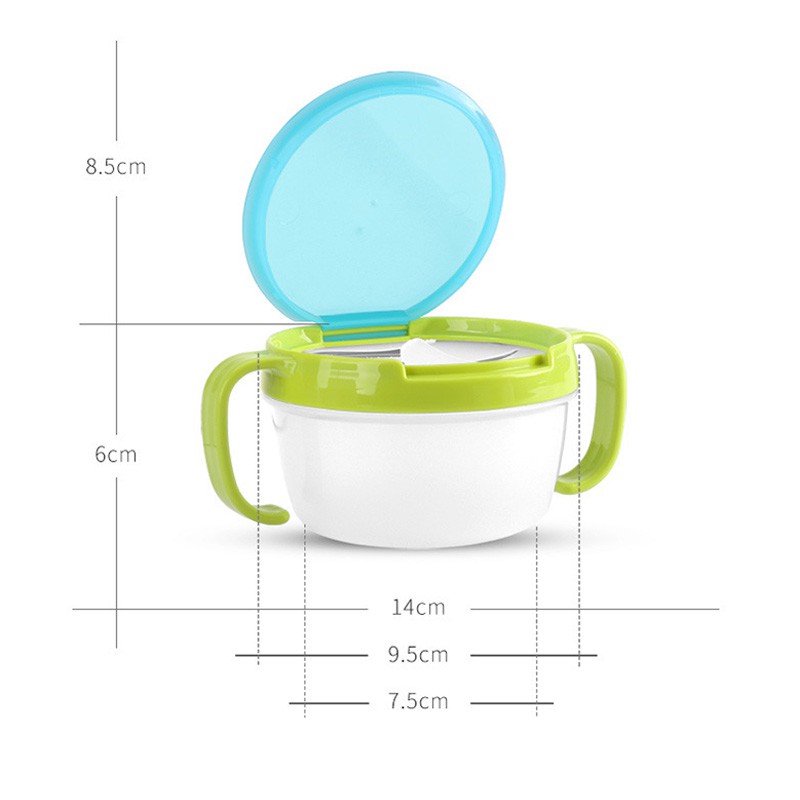 1PCS Baby Snack Bowl Children's Anti Overflow Solid Feeding Tableware