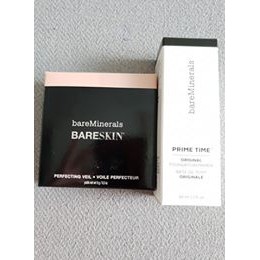 Combo Make up Khoáng Lót Prime time & Phấn phủ khoáng kềm dầu Bareskin Perfecting Veil