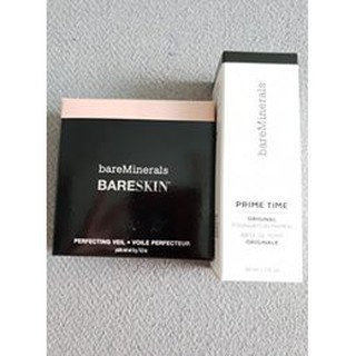 Combo Make up Khoáng Lót Prime time & Phấn phủ khoáng kềm dầu Bareskin Perfecting Veil