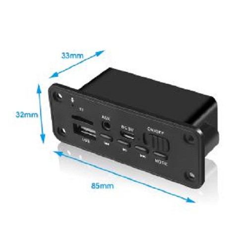 Mạch phát Bluetooth,FM,AUX,USB,TF 2 loa 3W (JQ-D077BT)