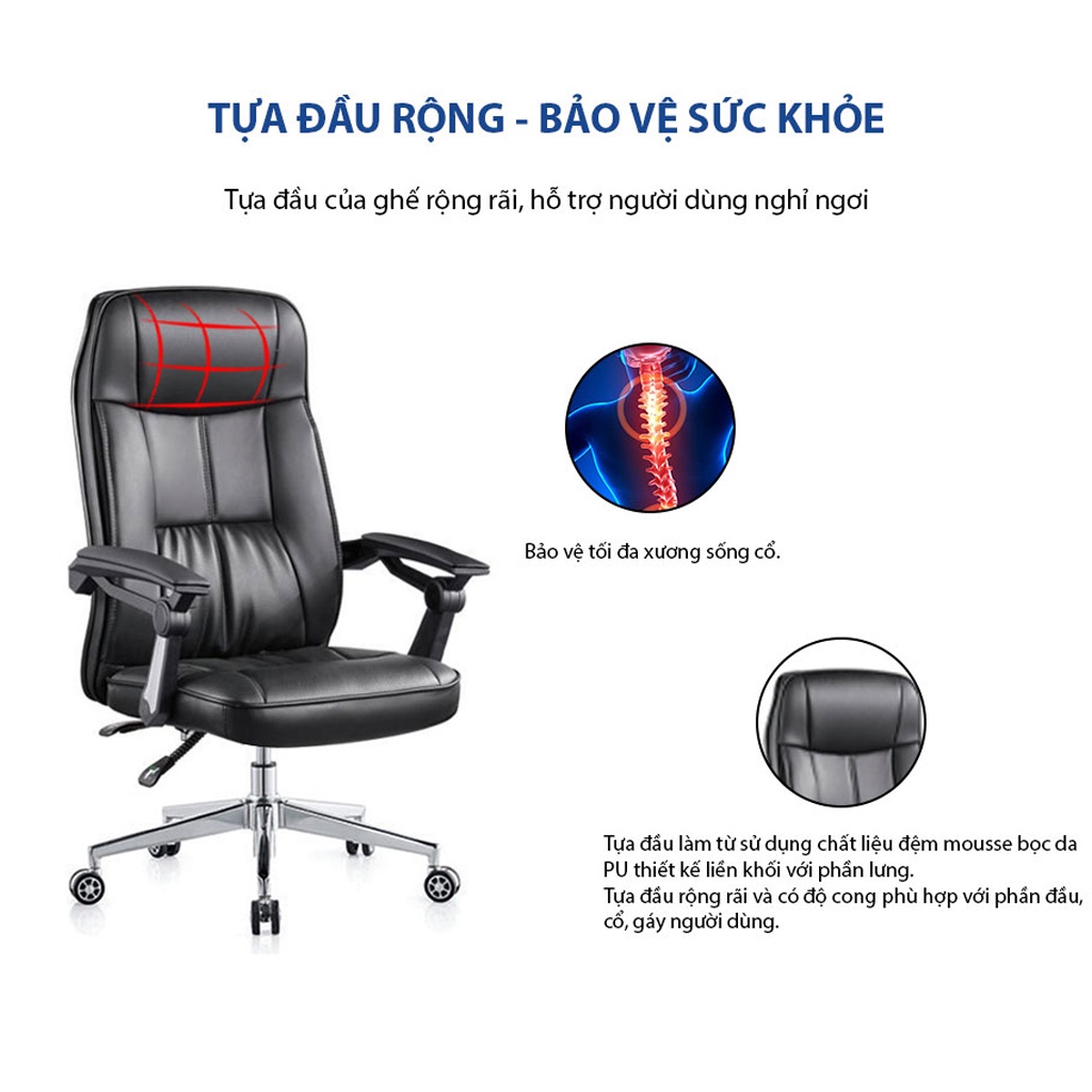 Ghế lãnh đạo GOVI Titan T17 Da Pu cao cấp