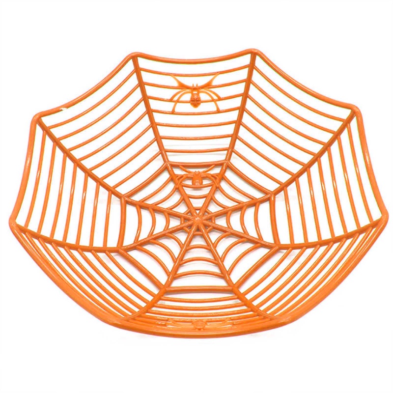 Khay Đựng Kẹo Hình Mạng Nhện Dùng Trang Trí Tiệc Halloween