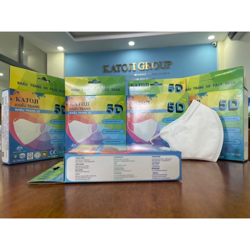Khẩu Trang 5D KATOJI ( Hộp 10 cái )