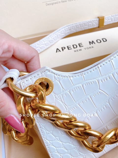 Túi vân rắn kẹp nách APEDBE xích đồng size 25 kèm hộp xịn ảnh thật | BigBuy360 - bigbuy360.vn