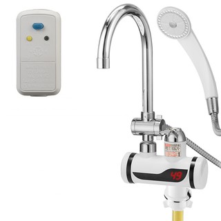 Máy làm nóng nước trực tiếp tại vòi có vòi rửa và vòi sen QWater RX-04 loại gắn tường