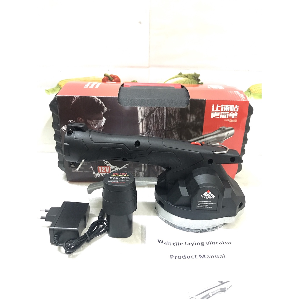 [FREE SHIP] Máy rung ốp lát gạch 6 cấp độ | Máy hít gạch Longben 150W( Cam kết lõi đồng 100%)