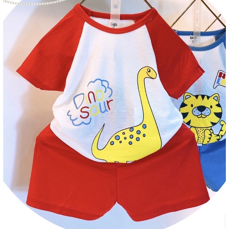 Bộ cộc bé trai bé gái ❤️ freeship ❤️ set bộ cotton raglan dễ thương cho bé - just kids